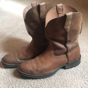 Men’s Ariat Brown Leather Boots Size 8.5